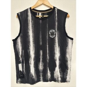TenJun Street Fighters Tie Dye Muscle Tank Men's 2XL Rare Punk Grunge Festival